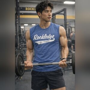 Rockledge Florida All Stars 1970s Vintage Thin Muscle Shirt Tank Top Stedman Lrg